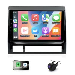 4+64G Android 14 Car Radio for Toyota Tacoma 2005-2013 with Wireless CarPlay/Android Auto, 9" IPS HD Touch Screen Stereo with WiFi/GPS Navigation/SWC/