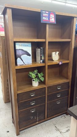 Wooden bookcase