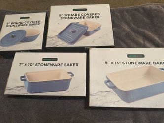 4pc stoneware baker containers