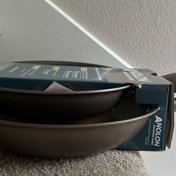 New Anolon French Skillets With Lids
