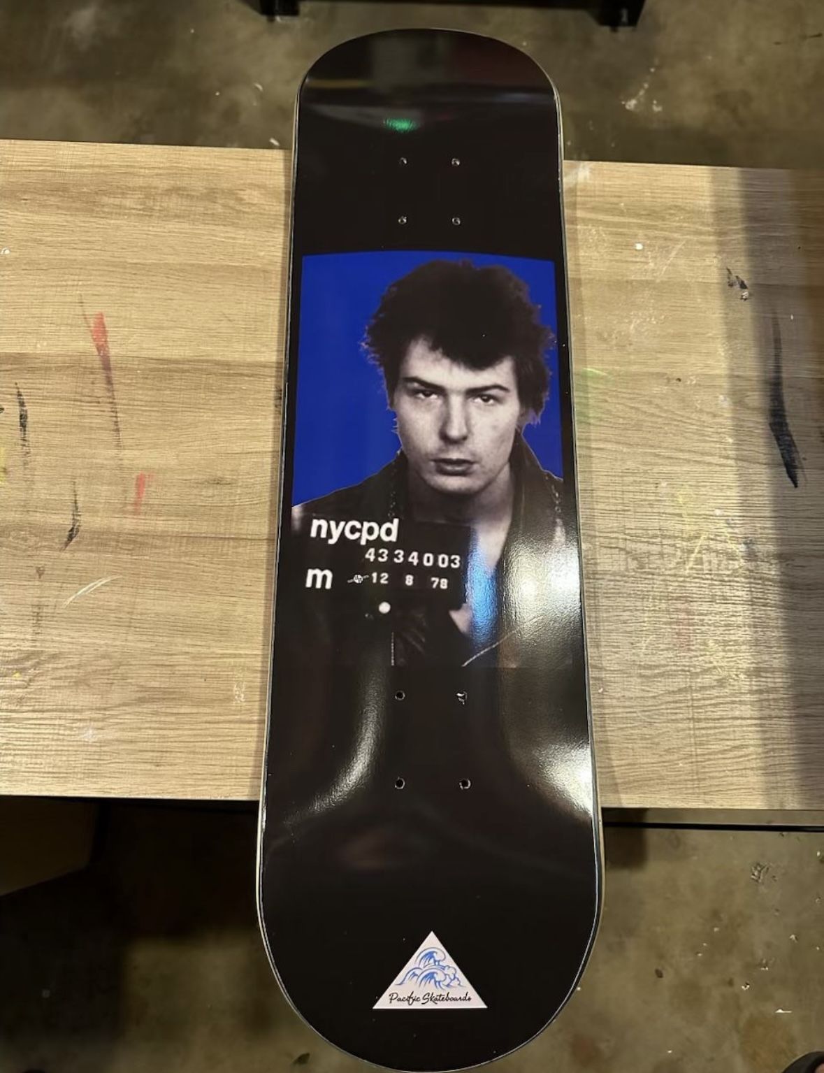 Sid Vicious Rare Skate Deck