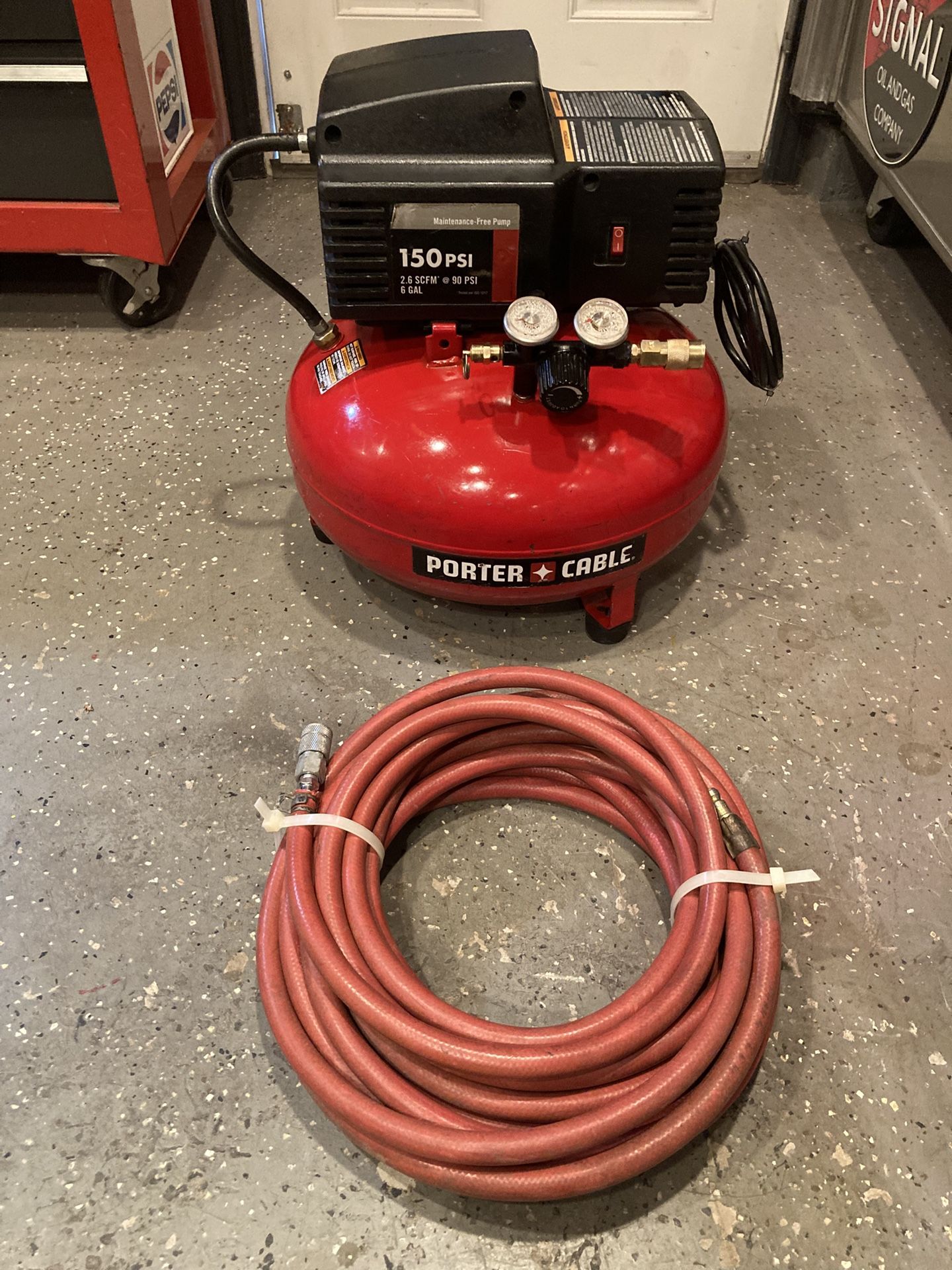 Air Compressor Porter Cable With Hose. Price Firm