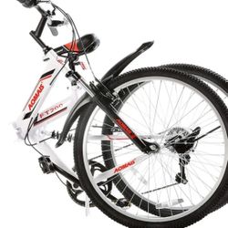 Uenjoy 26" Folding Mountain Bike Foldable Hybrid Bicycle 7 Speeds & Full Suspension & Shimano,
