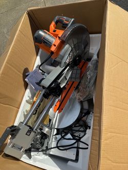 New miter saw 12 in sliding ridgid