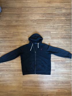 Polo Ralph Lauren Black zip up hoodie #preppy #classic