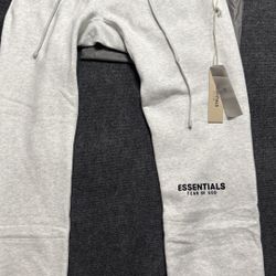 Essentials Light Gray Fear Of God Pants🔥