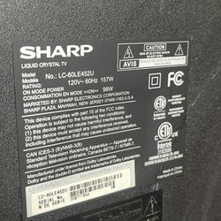 Sharp 60 Inch LCD Tv