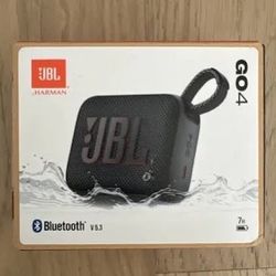 JBL Go 4 Black Waterproof Speaker