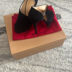 Size 38 Christian Louboutin verita 150 VEAU VELOURS  Platform