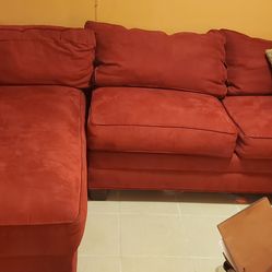 Red Sectional Sofa & 2-Piece Sofa