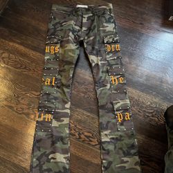 Flare Stacked Denim Golden Denim 