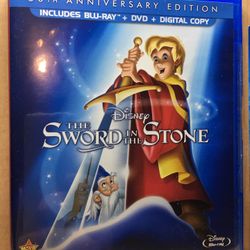 The Sword In The Stone Bluray + Digital HD Code