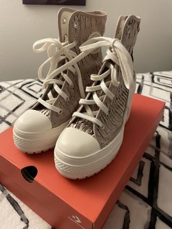 Platform Satin Pink Converse NEW