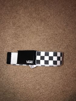Checkered Vans Belt