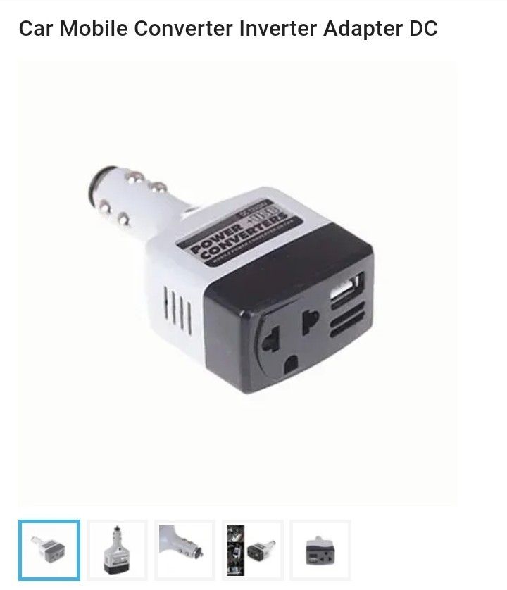 Car Mobile Converter Inverter Adapter DC 12V/24V to AC 220V Charger Power