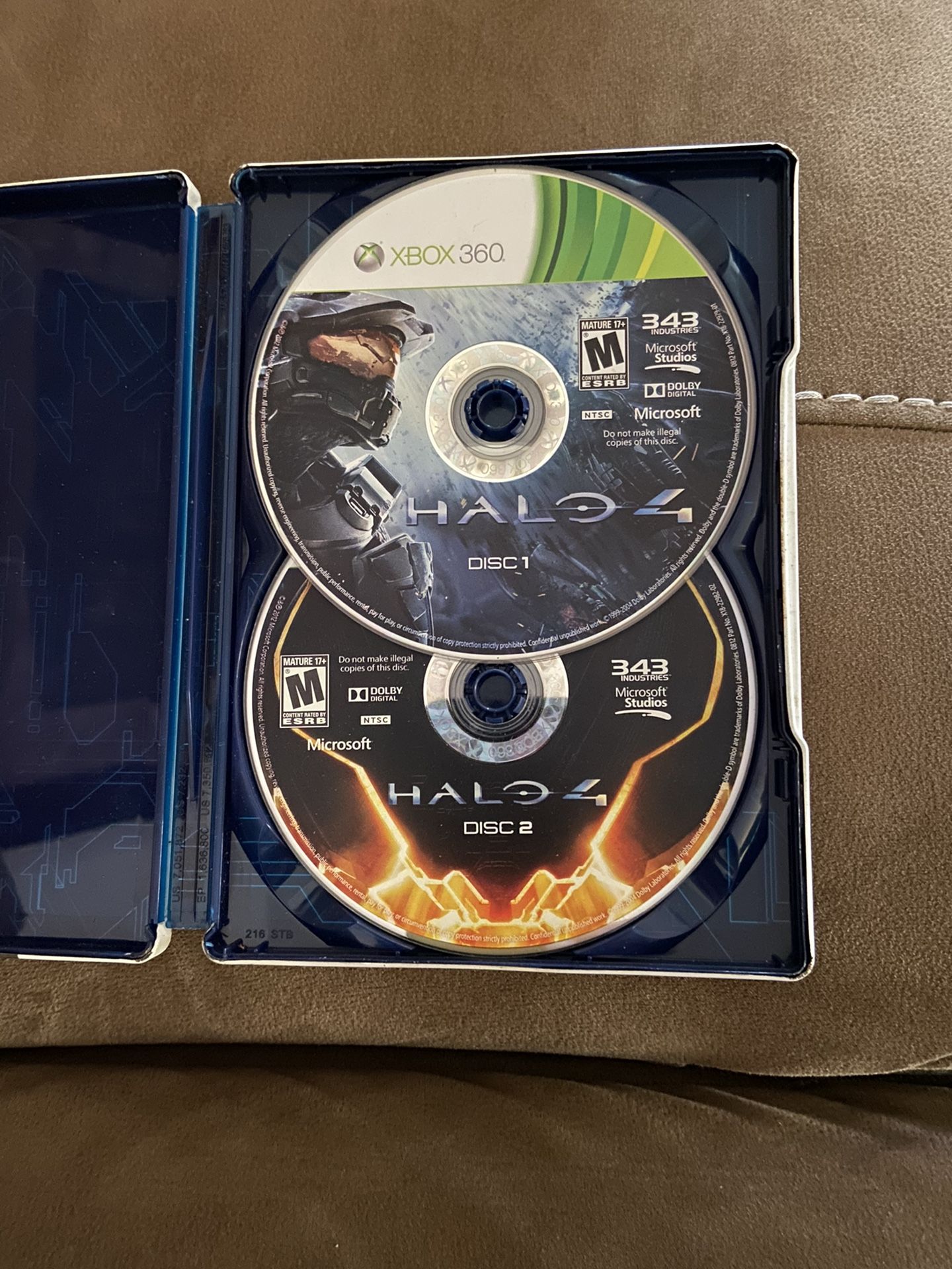 X BOX 360 HALO 4 DISC 1 & 2