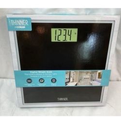 Digital Weight Scale. thinner body scale by conair. Heavy Duty Black Scale