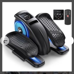 MERACH Under Desk Elliptical Machine, Leg Exerciser While Sitting for Seniors Adults Fully Assembled, Elliptical Exercise Machine Portable Electric Pe