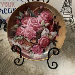 Franklin Mint Grace De Monaco Rose Plate