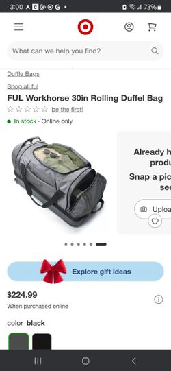 Columbia 30" Duffel Bag Hang And Wells Travel NEW