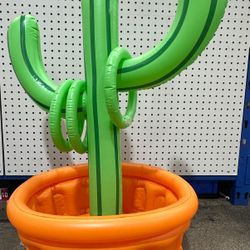 Inflatable Cactus Cooler & Ring Toss Game