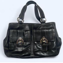 Black Coach Leather Bag SOHO COLELCTION 