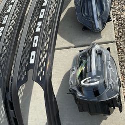 Bronco Sport Headlights And Grill