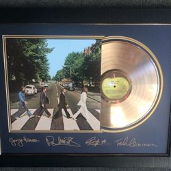 The Beatles' Abbey Road 1969 Apple Records Gold LP
