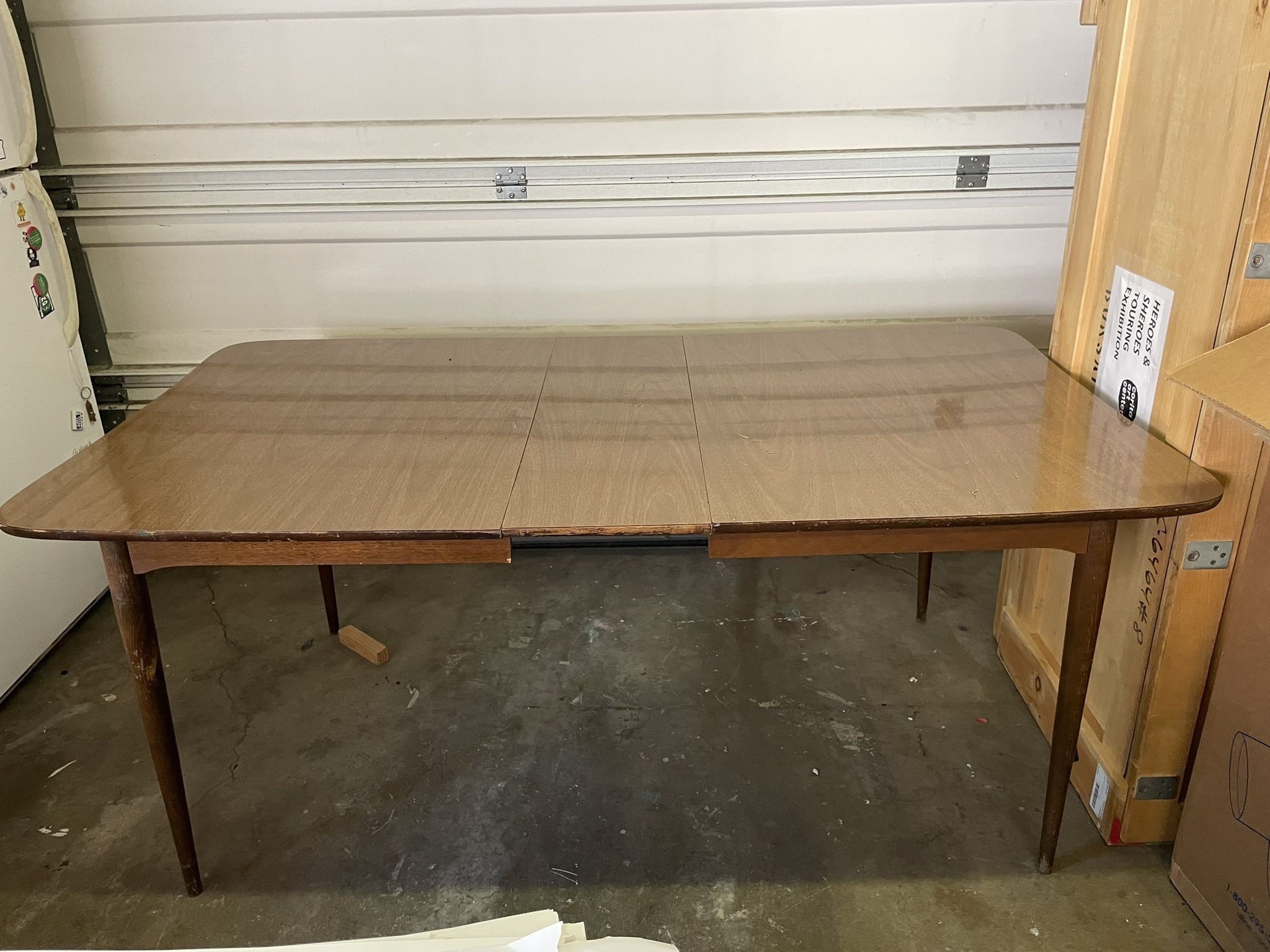 Mid Century Dining Table w/ Leaf