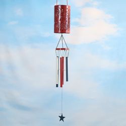 Solar Metal Fireworks Wind Chime

