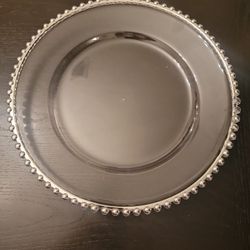 150 Silver Bead Charger Plate