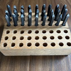 Young Bro. Steel Stamp Works letters and Figures Set 