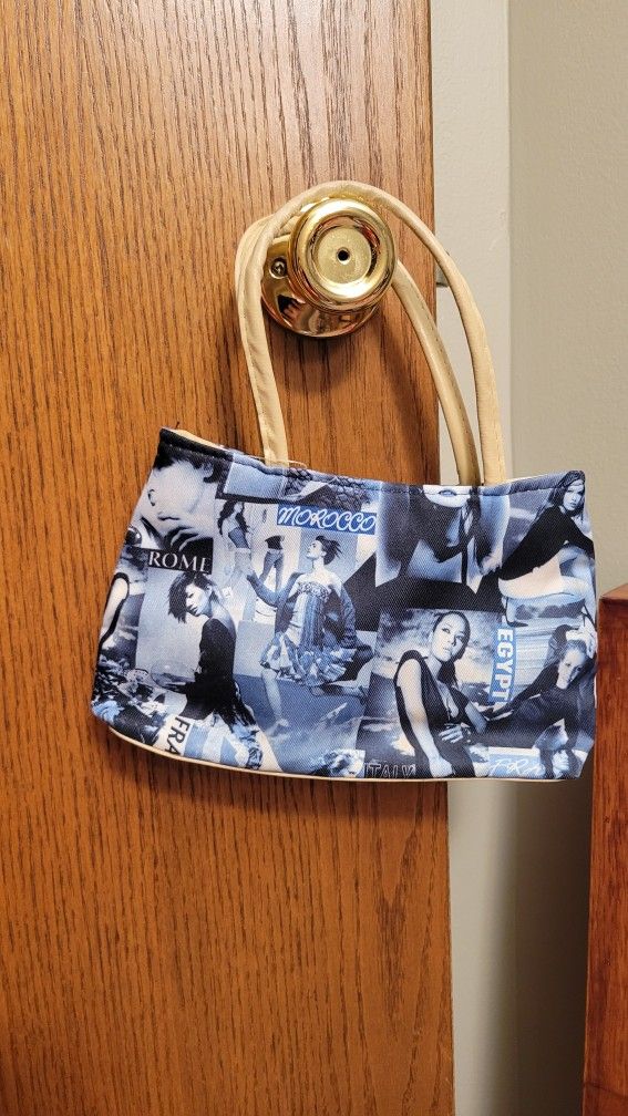 Stylish Blue and Tan Women's Tote Bag