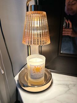 Great Condition Gold Candle Warmer