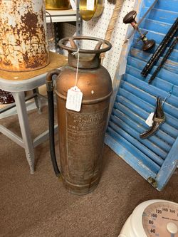 Vintage Copper Fire Extinguisher