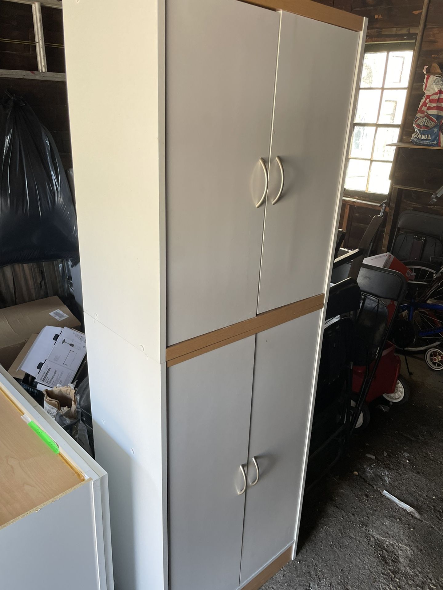 Tall Compact Storage Cabinet 25 Inches Wide 72 Inches Tall