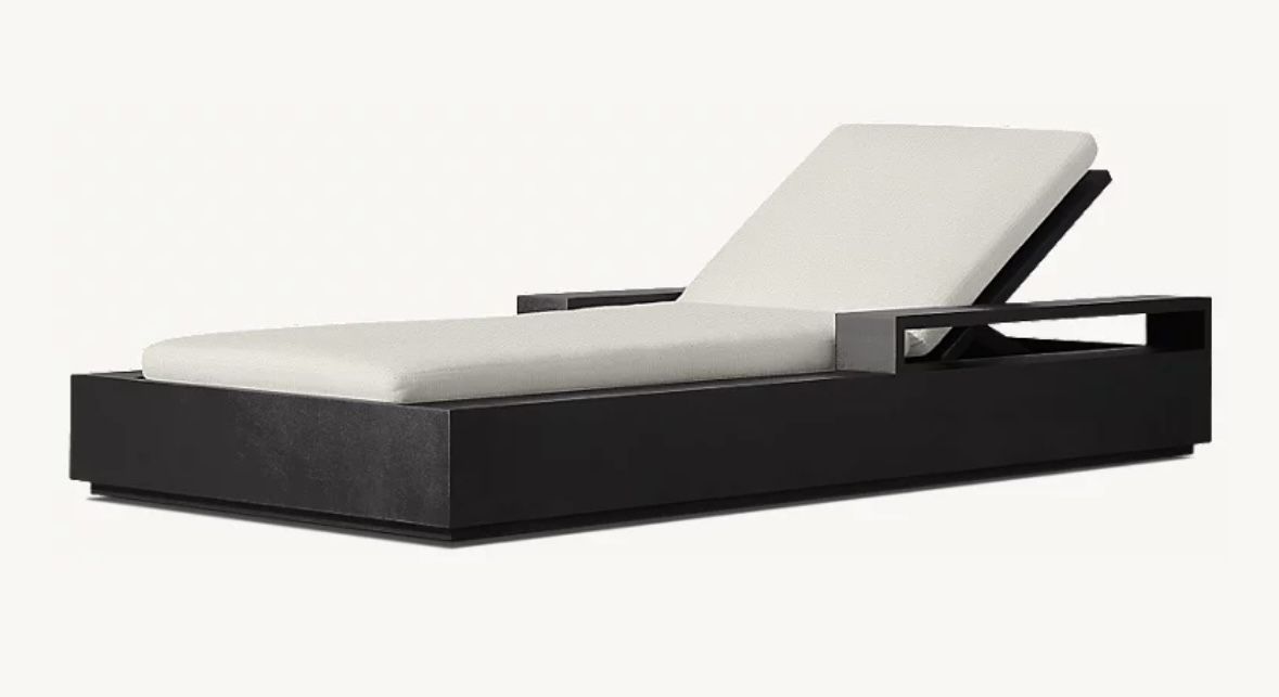 RESTORATION HARDWARE MARBELLA ADJUSTABLE CHAISE - NEW