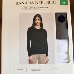 Brand New Women’s XL Banana Republic Rib T-shirt for $10 