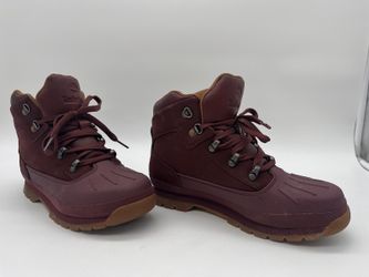 Timberland Euro Hiker Men's Burgundy Hiking Lace Up Boots US 6.5