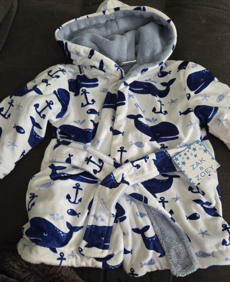 One Size Infant Robe New With Tag