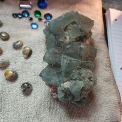 Green Flourite 3 Plus Pouds Maybe 4 Pounds Big Cube Formation 