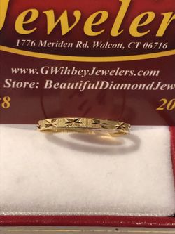 18 kt real gold wedding or thumb ring