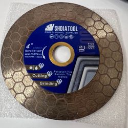 SHDIATOOL 4-inch Diamond Saw Blade, Tile Wet Cutting Disc,Ceramic Grinding Wheel