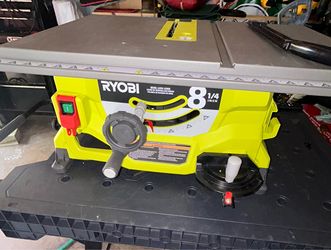 $75$. 13 Amp 8-1/4 in. Compact Portable Corded Jobsite Table Saw (No Stand Missing the Miter Gauge Tool