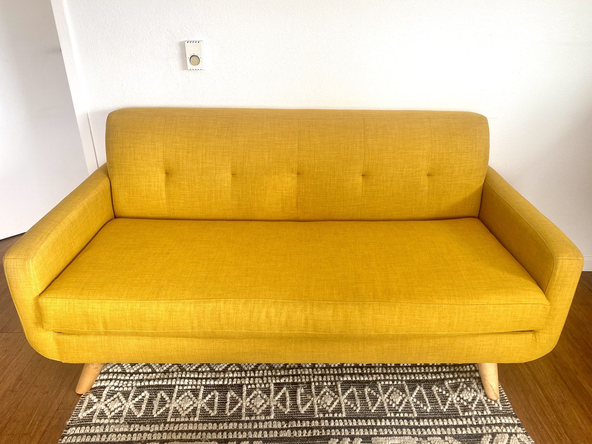 Yellow Mid-Century Modern Couch