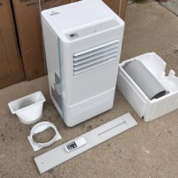 10000 BTU Portable Air Conditioner,5-in-1 AC Unit with Cool, Dehumidifier, Fan, Sleep & Timer Modes, Auto Swing, Child Lock, Cools Up to 450 Sq.Ft, Ai