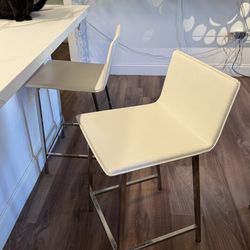 CB2 Phoenix Ivory Counter Stool - Set of 2