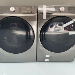 Samsung Front Load Washer And Electric Dryer Set(Stackable)
