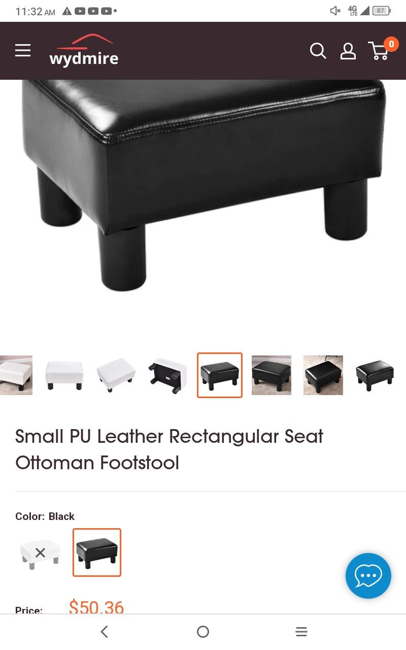 Small Rectangular Seat or Foot Stool New $35