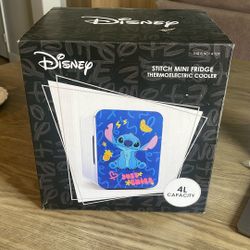 Disney Stitch Mini Fridge Thermoelectric Small Cooler - *New*